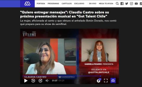 “Quiero entregar mensajes”: Claudia Castro sobre su próxima presentación musical en “Got Talent Chile”